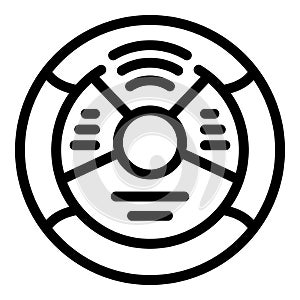 Smart digital assistant icon outline vector