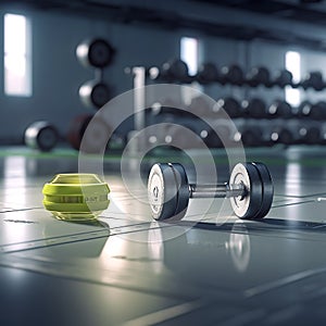 Smart Dumbbell and Wearable Fitness Tracker in Gym