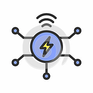 Smart Energy icon vector image.