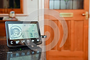 Smart energy meter in a home interior to monitor electricity usage in the house and reduce cost of living price