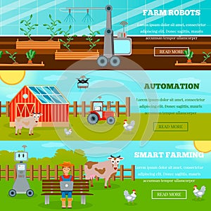 Smart Farming Horizontal Banners