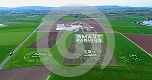 Smart farming. Visualization of modern greenhouses. The concept of modern industrial greenhouses.