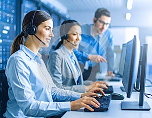 Smart Female IT Programer Working on Desktop Computer Software Development Code Writing Website Design Database