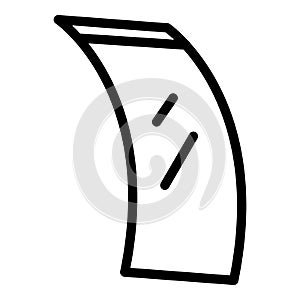 Smart flex screen icon, outline style