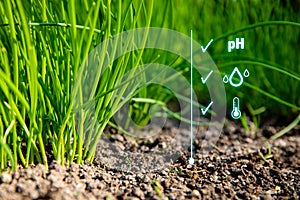 Smart garden concept with soil control