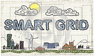 Smart Grid Illustration