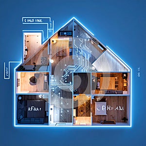 Smart Home Automation and Connectivity Concept