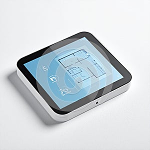 Smart Home Automation Control Panel with Floor Plan UI