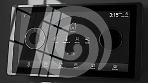 Smart Home Automation Control Panel with Touchscreen Interface