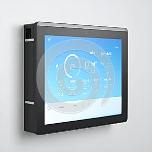 Smart Home Automation Control Panel on Wall
