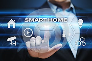 Smart home Automation Control System. Innovation technology internet Network Concept