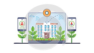 Smart Home Automation System with Voice Assistant Technology Vector, vector design Generative AI