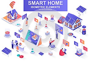 Smart home bundle of isometric elements