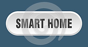 smart home button. rounded sign on white background