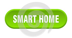 smart home button. rounded sign on white background