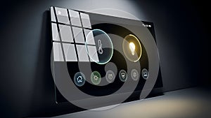 Smart Home Control Panel Automation, IoT, Technology