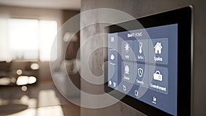 Smart Home Control Panel Automation, IOT, Technology