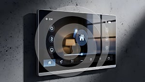 Smart Home Control Panel Automation, Security, and IoT