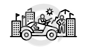 Smart Home Control Panel for Automation and Security, vector design Generative AI