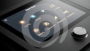 Smart Home Control Panel Automation System Interface