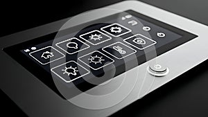 Smart Home Control Panel Automation System Interface