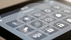 Smart Home Control Panel Automation System Interface