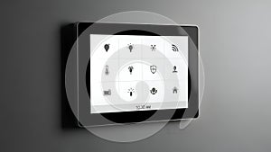 Smart Home Control Panel Automation System Interface