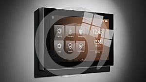 Smart Home Control Panel, Automation System, Touchscreen Interface