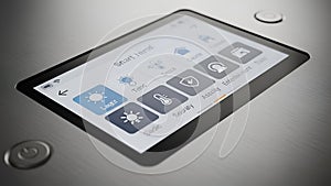 Smart Home Control Panel Automation, Technology, IoT