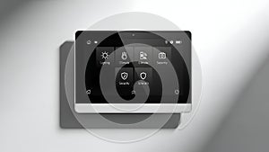 Smart Home Control Panel Climate, Security, Lighting
