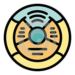 Smart home control panel icon showing wifi connection