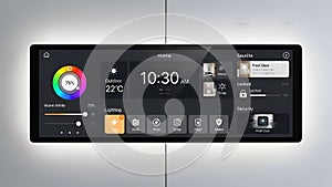 Smart Home Control Panel Interface Automation System