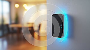 Smart Home Control Panel  Modern Interior   Wall Mounted Device  LED Light  Technology