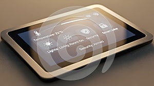 Smart Home Control Panel Temperature, Security, Lighting Automation