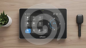 Smart Home Control Panel With Touchscreen Interface - Smart Security System