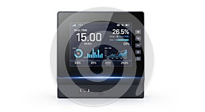 Smart Home Dashboard Displaying Real-Time Data