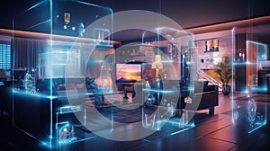 Smart home design concept. Generative AI