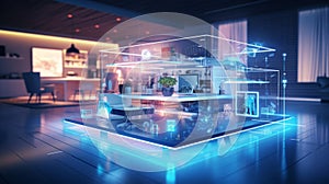 Smart home design concept. Generative AI