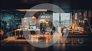 Smart home design concept. Generative AI