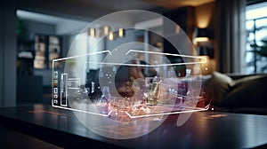 Smart home design concept. Generative AI