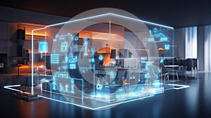 Smart home design concept. Generative AI