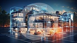 Smart home design concept. Generative AI