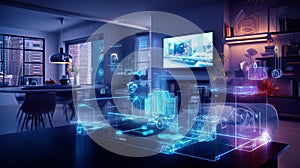 Smart home design concept. Generative AI