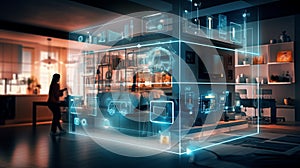 Smart home design concept. Generative AI