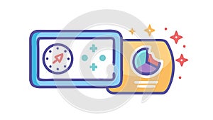 Smart Home Digital Interface Dashboard, vector design Generative AI