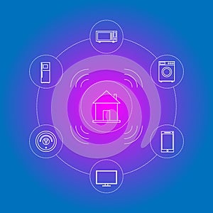 Smart home illustration