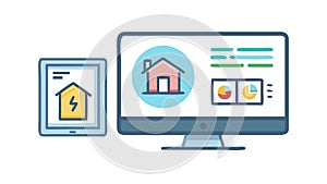 Smart Home Mobile App Interface Design, vector design Generative AI