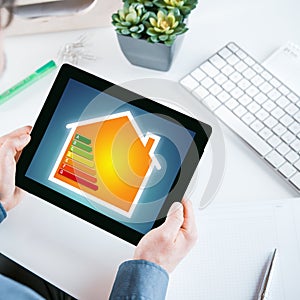 Smart home online energy efficiency chart