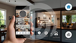 Smart home security system with AI-driven camera surveillance