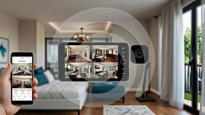 Smart home security system with AI-driven camera surveillance